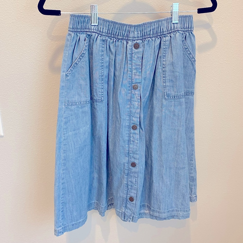 Cat & Jack Chambray Button Skirt